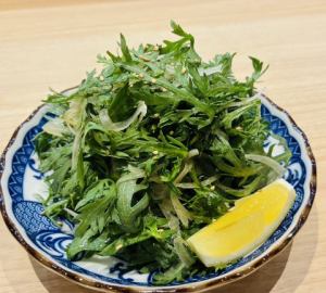 春菊の塩サラダ
