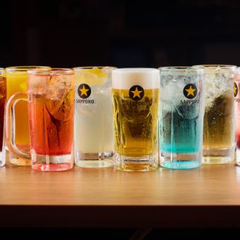 【飲み放題】生ビール＋アルコール＋ソフトドリンク