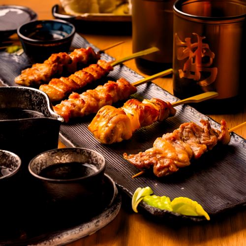 炭火焼き鳥◎3時間食べ飲み放題！