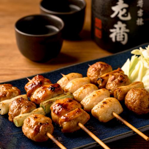 炭火焼き鳥◎3時間食べ飲み放題！