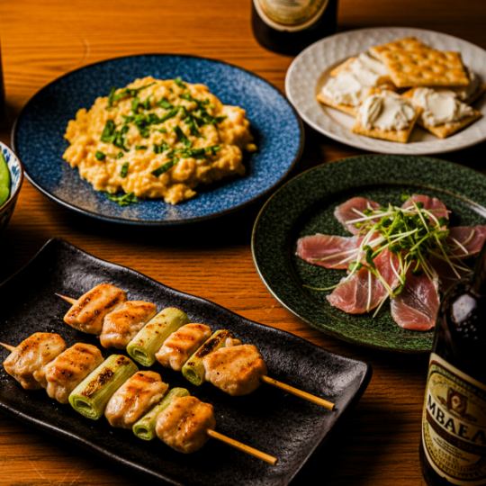 【３時間◆食べ飲み放題♪】当店逸品◆銘柄地鶏焼鳥と地鶏手羽先を楽しむ『椿-tsubaki-コース』