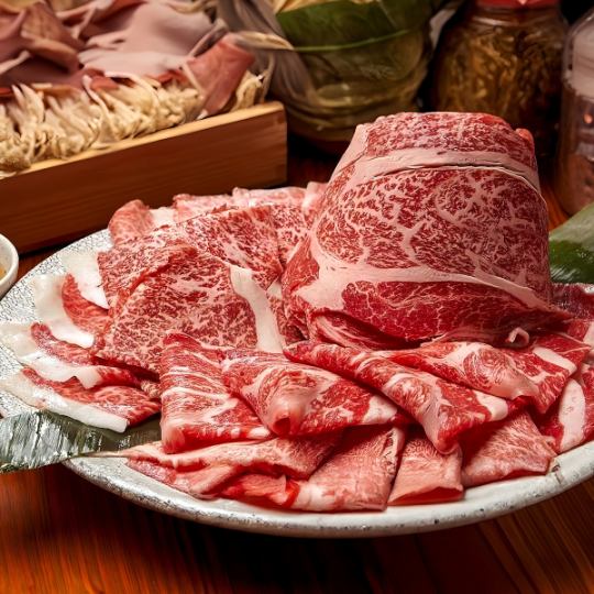【3時間◆生ビール付き食べ飲み放題】職人仕立て地鶏+和牛しゃぶしゃぶ鍋◆『菊-kiku-コース』