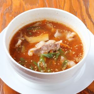 맛 매운 갈비 스프