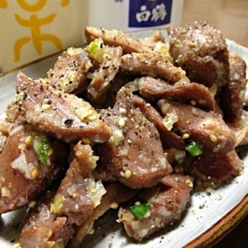 砂肝の唐揚げ/川海老フライ