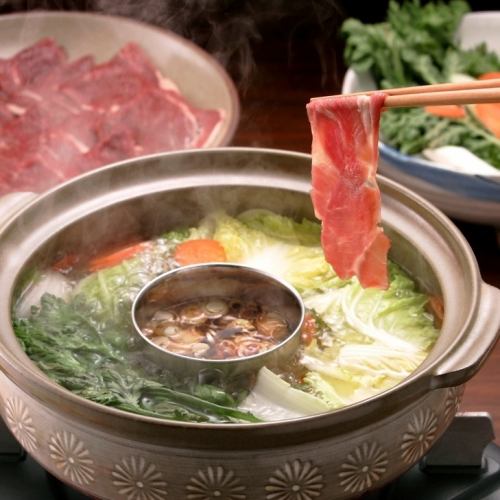 ラム肉しゃぶしゃぶ　1人前