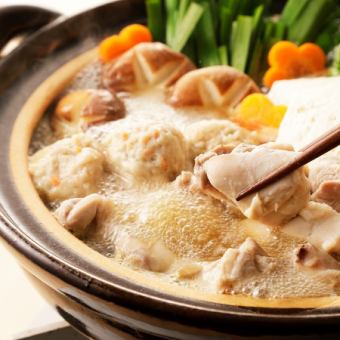 『オリジナルコース』あったか地鶏ちゃんこ鍋・大山鶏等含8品2.5時間飲み放題付 4000円⇒3500円