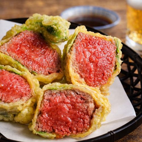 国産牛赤身天ぷら、具沢山茶碗蒸し、あら汁、カマ塩焼きなど、あてや一品料理も充実しております!