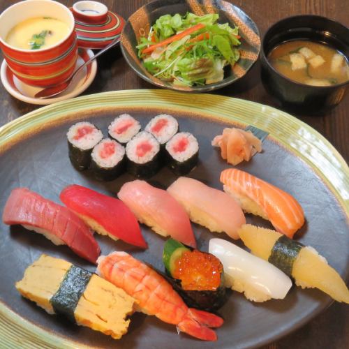 Yokubari sushi set meal