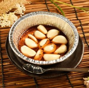 Garlic baked in foil