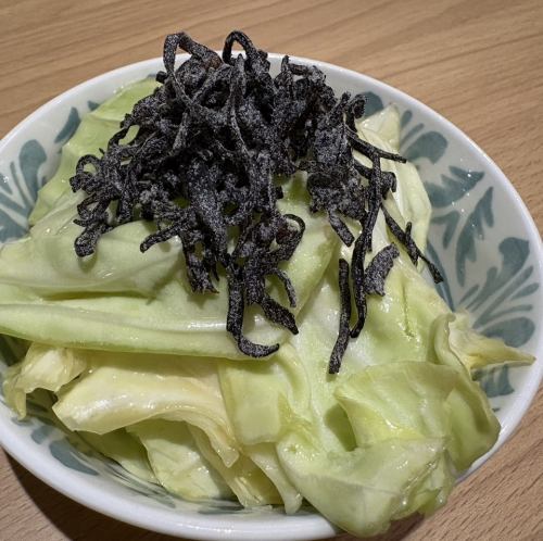 塩昆布キャベツ