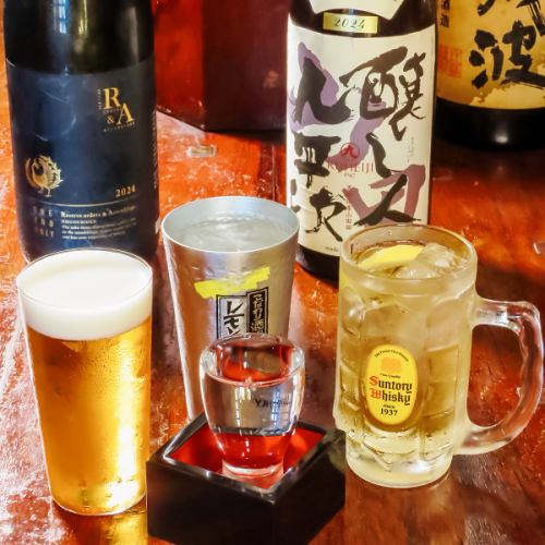 50種類以上揃う多彩なドリンクメニュー