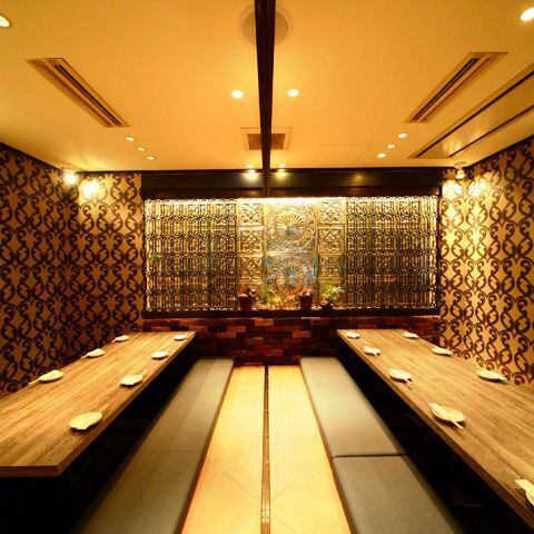 10名様以上でもご利用いただける完全個室をご用意♪