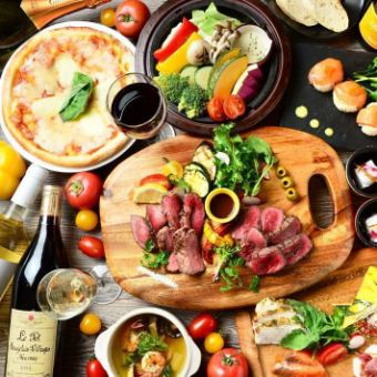 【個室確約】至福♪炙り飛騨牛ユッケ仕立て＆牛ハラミ！飲放題付き120分コース 7000円⇒6000円