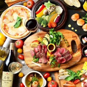 【個室確約】至福♪炙り飛騨牛ユッケ仕立て＆牛ハラミ！飲放題付き120分コース 7000円⇒6000円