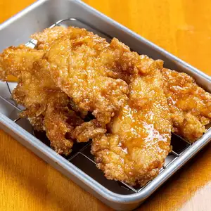 Special sauce fried chicken breast