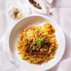 ガーリックビーフピラフ