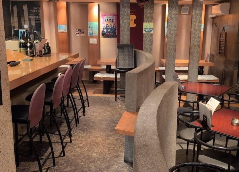 【オシャレな雰囲気】大垣駅徒歩4分！　新鮮魚介類や創作料理などが気軽に楽しめる店♪新鮮魚介類や創作料理などがお気軽に、朝までお楽しみ頂けます。広いスペースで、気の合う仲間とワイワイ盛り上がってください。