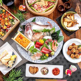 ●180 minutes●130 kinds of charcoal grilled yakitori, farm-fresh sushi, juicy gyoza dumplings, etc...Almost all-you-can-eat and drink 4480 yen ⇒ 3480 yen