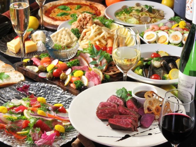 【4月5月6月平日限定】サクッと宴会プラン!2時間飲み放題付き 3,300円→2,980円(税込)