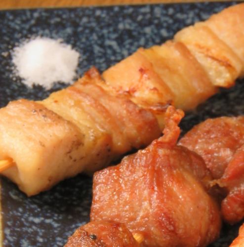 Pork rose / Kashira / Pork toro skewer