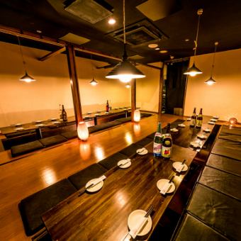 OK for 16 to 20 people ☆ Gotanda Private room Izakaya All you can drink Meat Birthday Girls' association ☆
