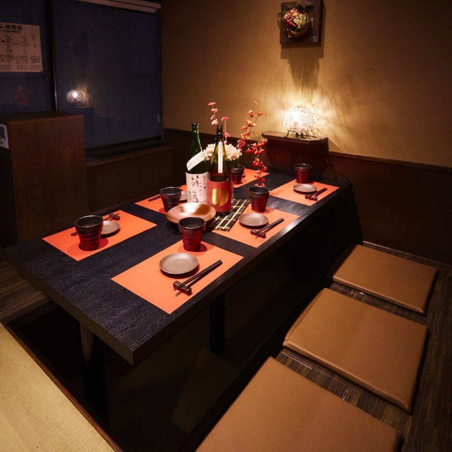 Fully equipped with private rooms.A Japanese space with an outstanding atmosphere.