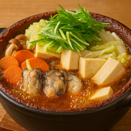 牡蠣の土手鍋(2人前)