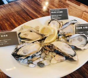 生牡蠣3種食べ比べ