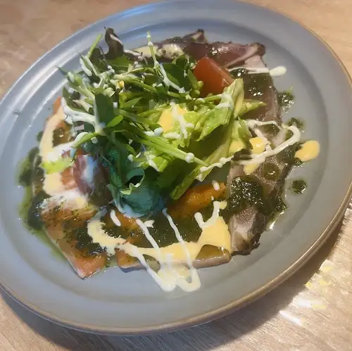 鲜鱼生牛肉片