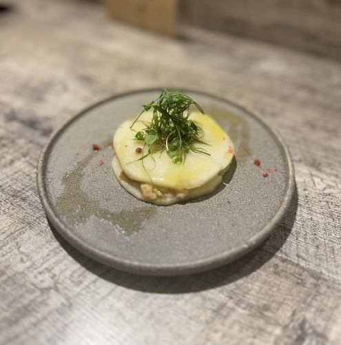 ズワイガニのラビオリ