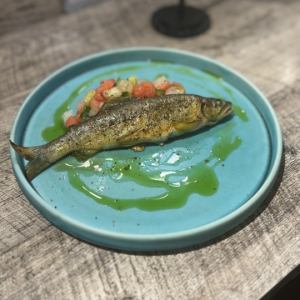 鮎のコンフィ