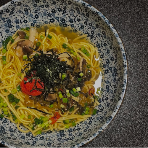 明太子と高菜一番だしで健康的に