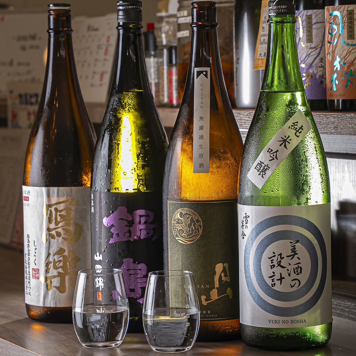 ◆各種宴会受付中◆有名銘柄~珍しい希少銘柄まで幅広く日本酒をご用意しております!