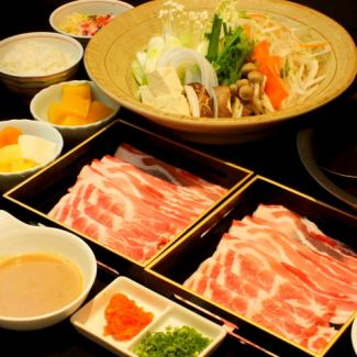 豚肩ロースしゃぶしゃぶセット(90分)