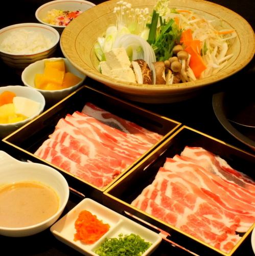 豚肩ロースしゃぶしゃぶセット(90分)