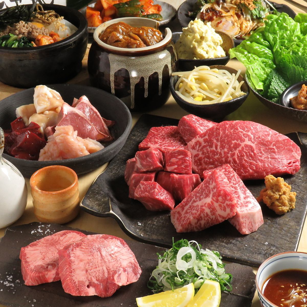 A yakiniku restaurant that uses Kyoto beef, which features high-quality red meat!