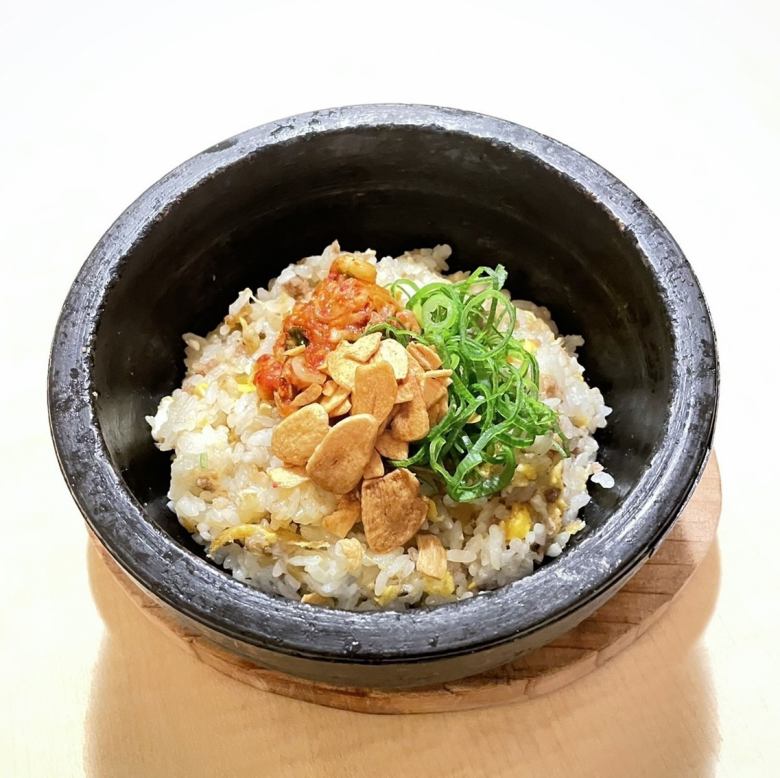 Stone grilled garlic rice