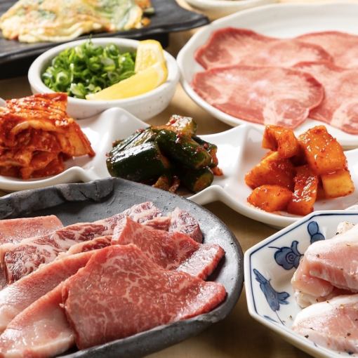 【推薦用於輕鬆宴席】天照杉肉食盛宴套餐（15道菜）+ 含暢飲：8500日元套餐