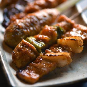 <April/May> Yakitori and sashimi course [120 minutes all-you-can-drink including draft beer]