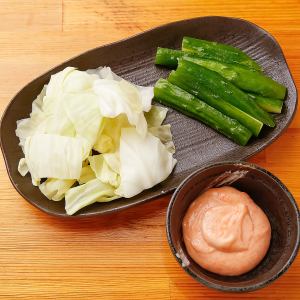 Cabbage and cucumber