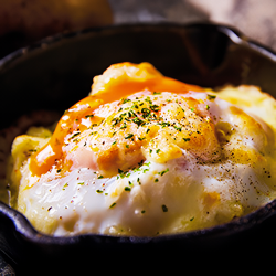 ガーリックベーコンポテトのチーズ焼き