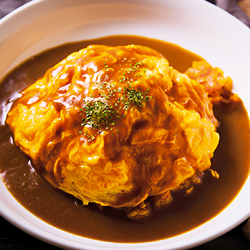 チーズインオムカレー