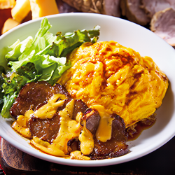 チャーシューチェダーオムライス