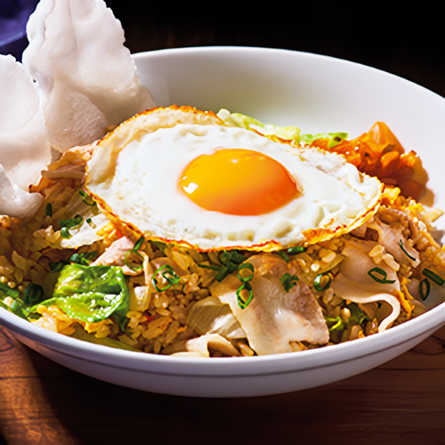 豚肉のピリ辛レタスチャーハン