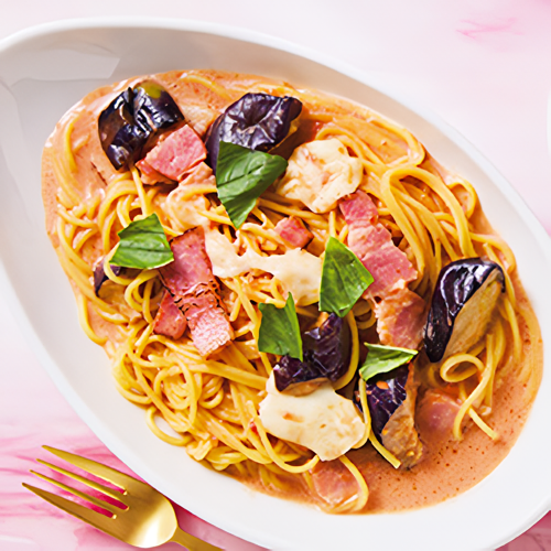 ナスとモッツァレラのトマトクリーム