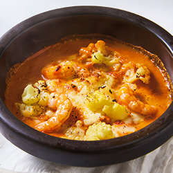 エビとカリフラワーのビスク風ドリア