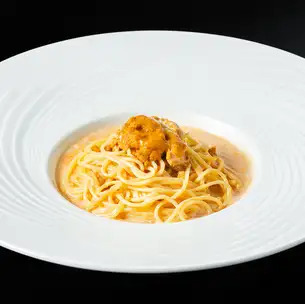 Exquisite! Sea urchin cream pasta