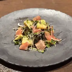 水茄子のすだち生ハムサラダ