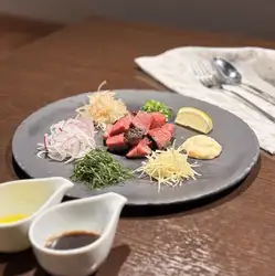 あか牛ヒレのレモン香る和風タルタルステーキ