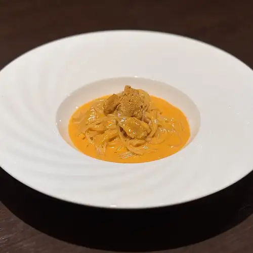 ウニのクリームパスタ（ハーフサイズ）